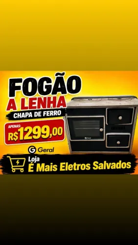 Fogão a lenha Geral chapa de Ferro n°1