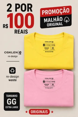 Kit Camisetas Malhão Osklen GG - Lisas R$100