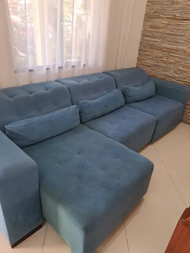 Sofá 3 lugares retrátil e reclinável
