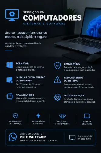 Formatação de PC e Notebook | Instalação Windows, BIOS e Remoção de Vírus