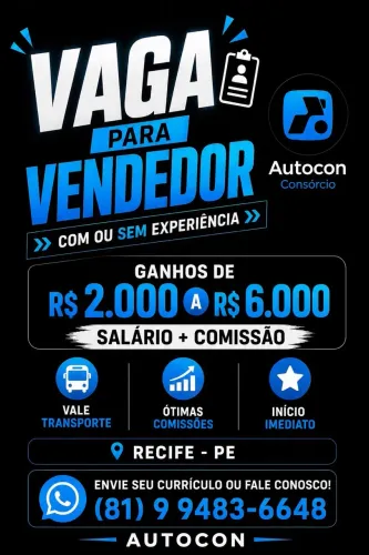 VAGA DE EMPREGO !!!