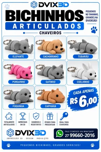 Bichinho articulado 3D