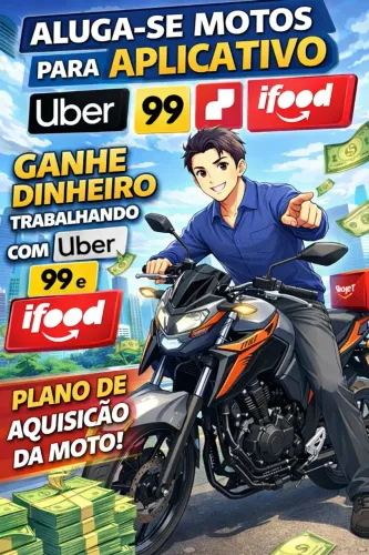 Aluga-se motos para motorista de aplicativos!