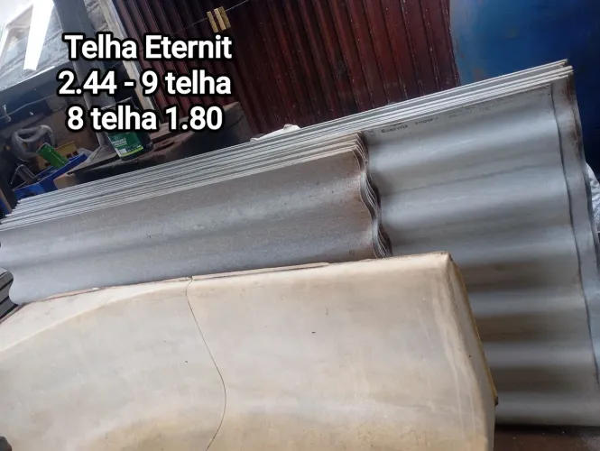 Telha Eternit faço tudo por 650,00 aceito cartão