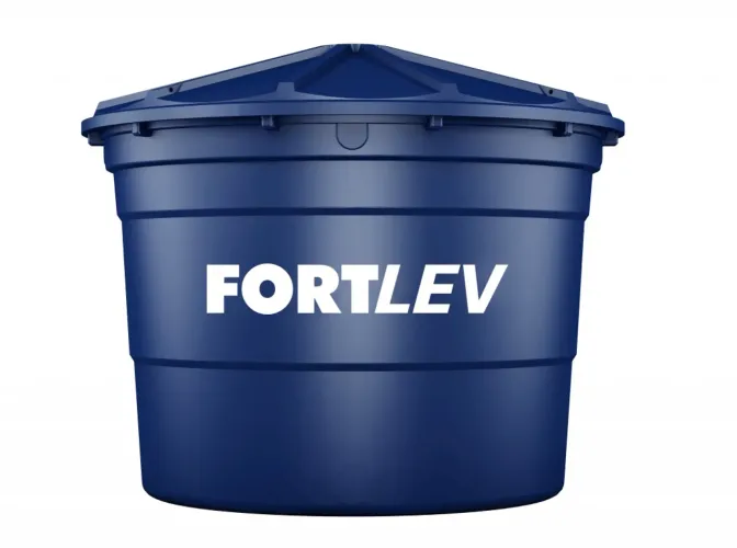 2 Caixas d?água polietileno 5000L Fortlev (1 nova e 1 usada)