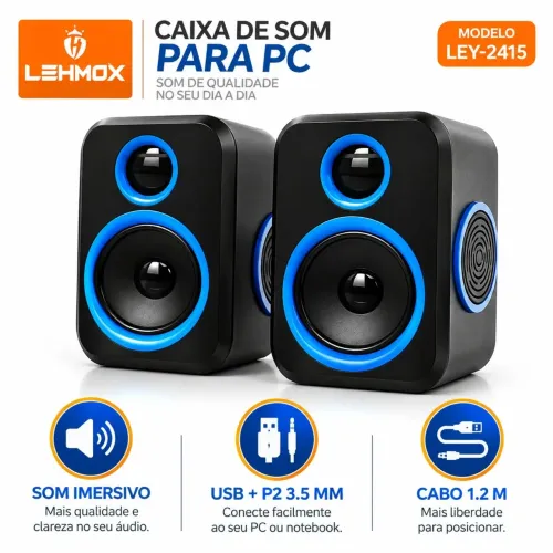 CAIXA DE SOM PRA NOTEBOOK DE QUALIDADE 