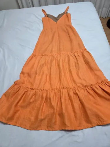 Vestido em linho com forro Betelseuge