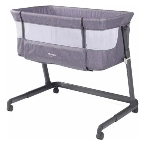 Berço Acoplável (Co-bed) Voyage Link Cinza - Excelente Estado!