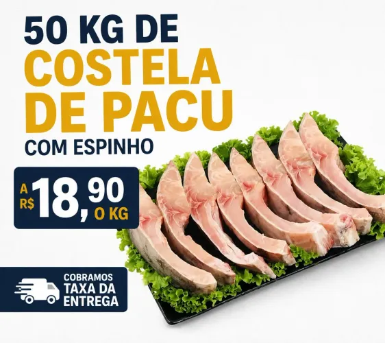 Costa de pacu cortado