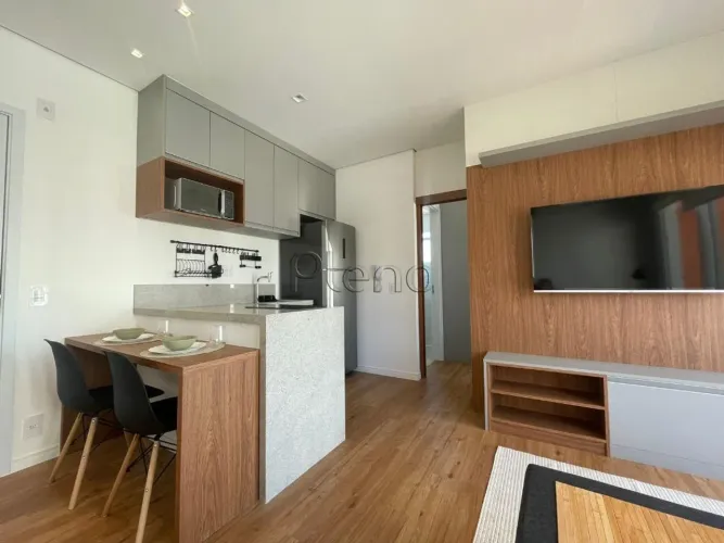 Apartamento para venda e locação com 1 suíte, no Cambuí, Campinas.