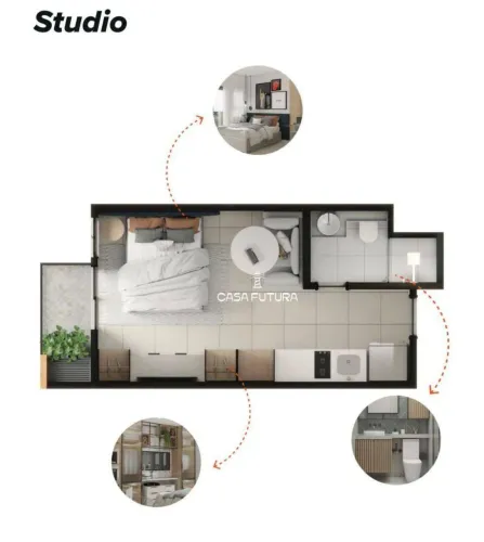 Studio à venda, 25 m² por R$ 290.000,00 - Centro - Barra Mansa/RJ