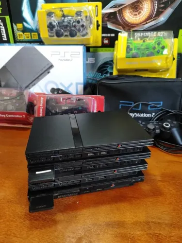 Playstation 2 PS2 sem leitor 1 Controle 1 Memory Card - GARANTIA 3 MESES