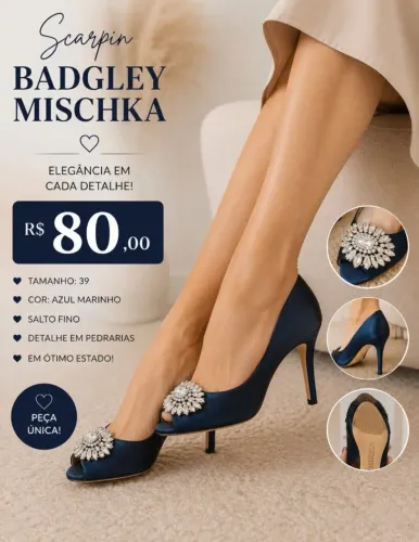 Sapato Scarpin da Badgley Mischka - Tam 39.