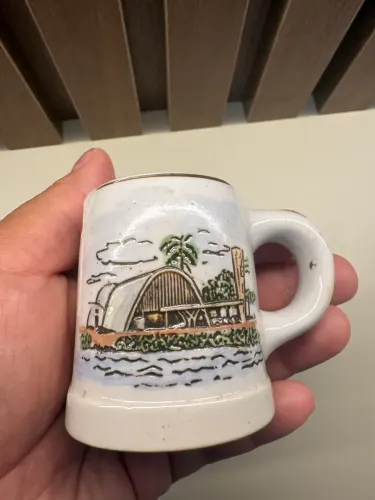 Mini Caneca Porcelana ?Lembrança de Belo Horizonte? - Vintage Colecionável