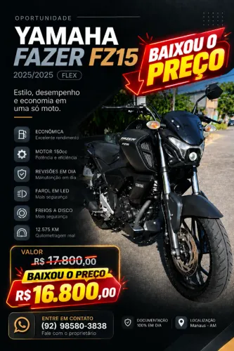 YAMAHA FAZER FZ15 2025