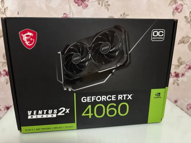 RTX 4060 VENTUS 2x Black OC MSI NVIDIA GeForce, 8GB GDDR6