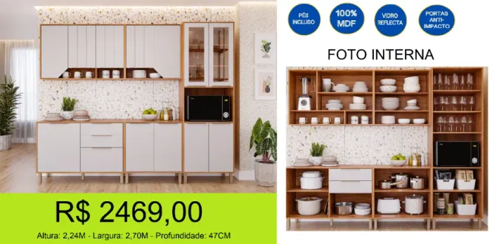 Cozinha ultra moderna - Parcelamos sem juros!!