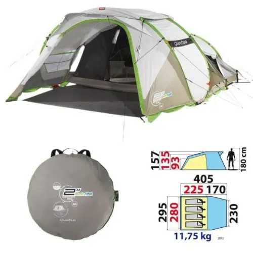 Barraca Quechua 2´Seconds XXL Illumin Fresh - 4 pessoas