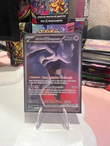 Carta pokemon Mewtwo ex da Equipe Rocket 281/217