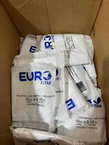 Kit 10 Fita Pvc Branca Euro Ar-condicionado Refrigeração 10mts