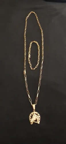 Corrente e Pulseira Tijolinho