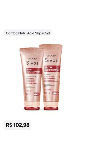 Comb nutri acid shampoo+condicionador 