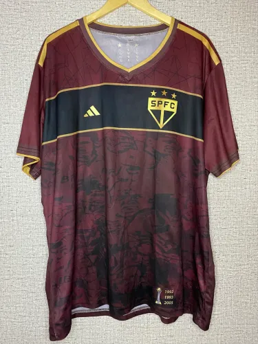 camisa São Paulo spfc adidas tri mundial comemorativa tricolor