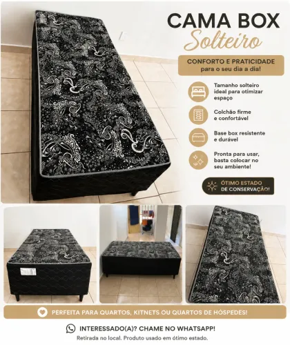 CAMA BOX SOLTEIRO