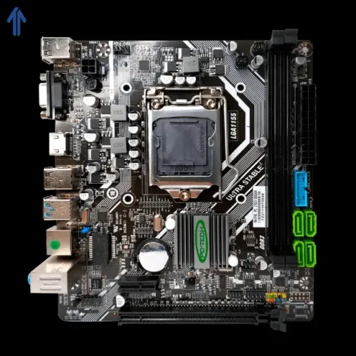 PLACA MAE PC-TECH H61DA LGA 1155 2XDDR3 M.2 NVME REDE 1000 HDMI/VGA - LOJA DADO DIGITAL