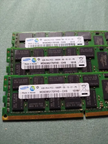 Memória RAM DDR3 4GB Samsung 10600R 1333 MHz ECC