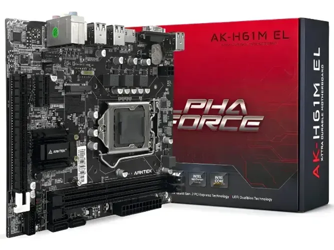 Placa Mãe Arktek Lga 1155 H61 Intel I3 I5 I7 Com M2 Nvme