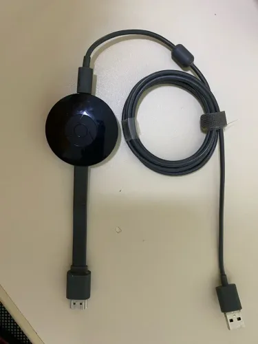 Google Chromecast 2ª Geração Original + Cabo de Alimentação