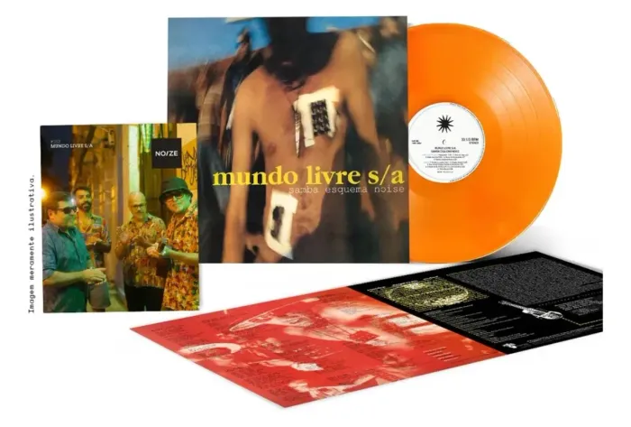 LP Mundo livre S/A - Samba esquema noise - Edição Noize com revista 