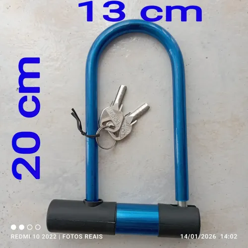 Tranca+U+(13x20cm)+Trava+cadeado++bike+bicicleta+moto+Laranjeiras+p/Brasil
