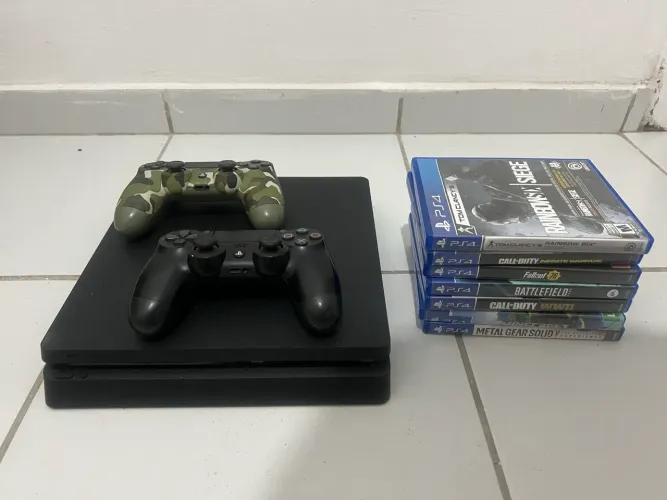 Aceito Proposta: PS4 Slim 1TB, 2 controles jogos físicos e digitais
