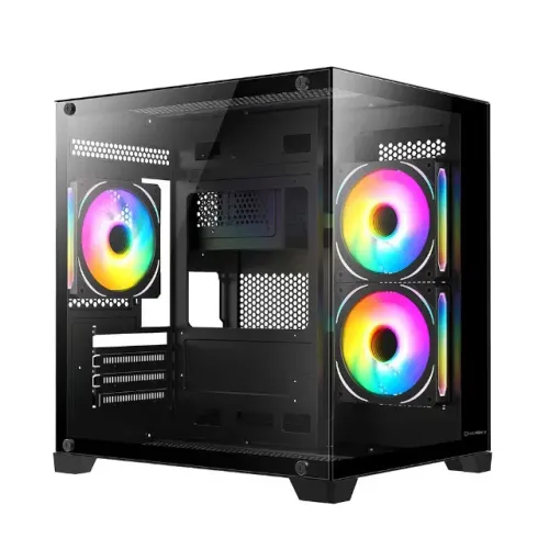 Gabinete Husky Dome 10, Micro-ATX, Lateral e Frontal em Vidro, Sem Coolers/ Fans, Novo, La