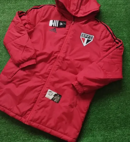 Bobojaco Jaqueta São Paulo FC Impermeável - Forrada Com Capuz Pronta Entrega