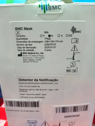 Máscara Nasal N5A para CPAP<br>https://en.bmc-medical.com<br>CPAP&Bipap By BMC Medical