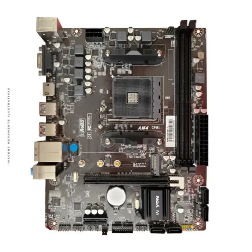 Placa Mãe YON A520, Chipset A520, mATX, DDR4, AMD AM4 - A520G562 GL - LACRADA