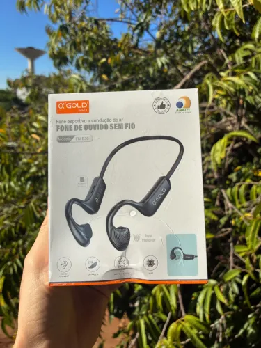 Fone de Ouvido Esportivo Bluetooth Sem Fio Open Ear para Corrida Academia - Produto Novo
