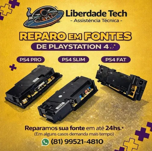 MANUTENÇÃO E REPAROS EM FONTES DE PS4 e PS5.