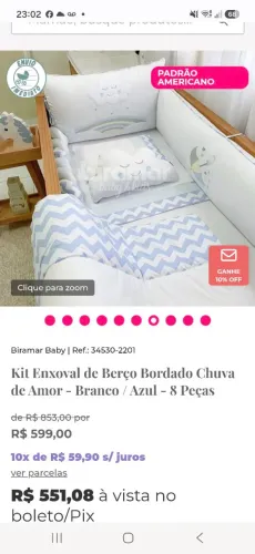 Kit Berço meninA + cadeirinha balanço