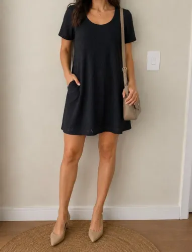 Vestido Preto em Laise G