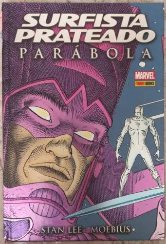 Surfista Prateado Parábola de Stan Lee & Moebius em Capa Dura da Editora Panini 