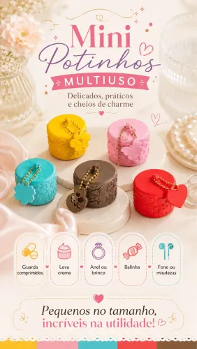 Mini potinhos multiuso 