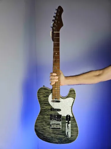 Guitarra Telecaster Aria Pro II 615 MK2 Nashville Black Diamond - Nova com detalhe