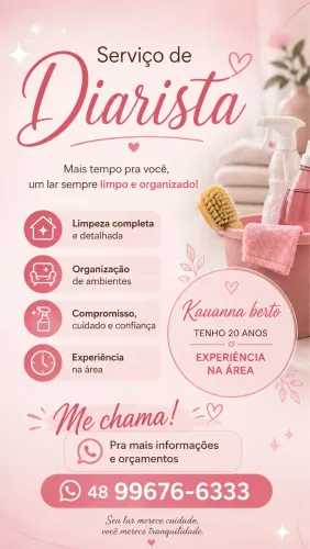 Faço serviço doméstico