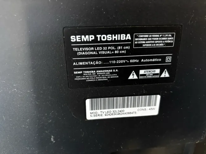 Televisor Toshiba led 32 polegadas