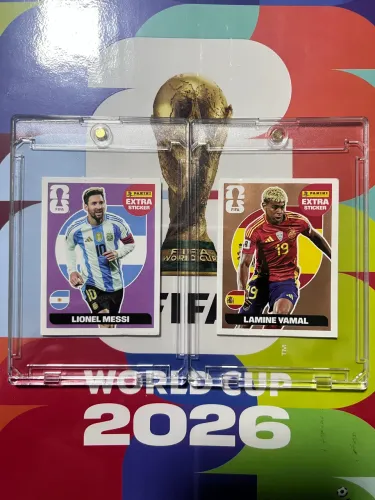 Figurinhas Legend Lionel Messi Roxo + Lamine Yamal Bronze 