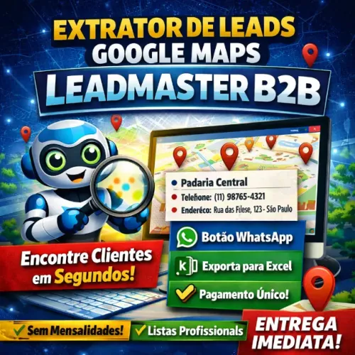 Software Extrator De Leads Google Maps - Leadmaster B2b